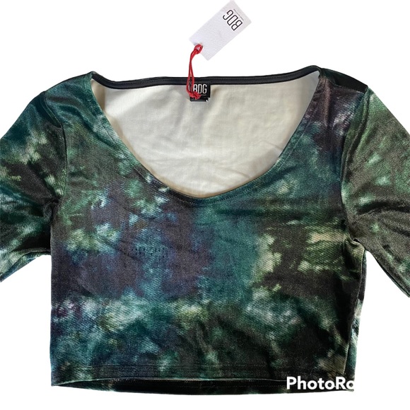 BDG Urban Outfitters Velvet Crop Top - Picture 5 of 10